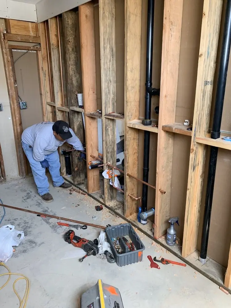 Commercial rough-in plumbing for Water Heater Replacement in Oatfield
